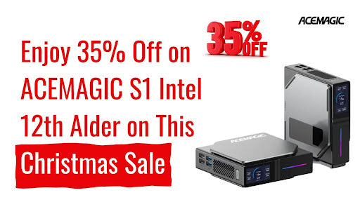 Perform your daily PC tasks easily with this ACEMAGIC S1 mini PC
