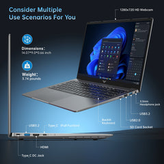 ACEMAGIC AX16 Pro AMD Ryzen 7 5700U Laptop with 16.1" Display