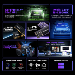 ACEMAGIC M1A PRO Intel® Core™ i9-13900HK Gaming Mini PC with RTX 5060 GPU