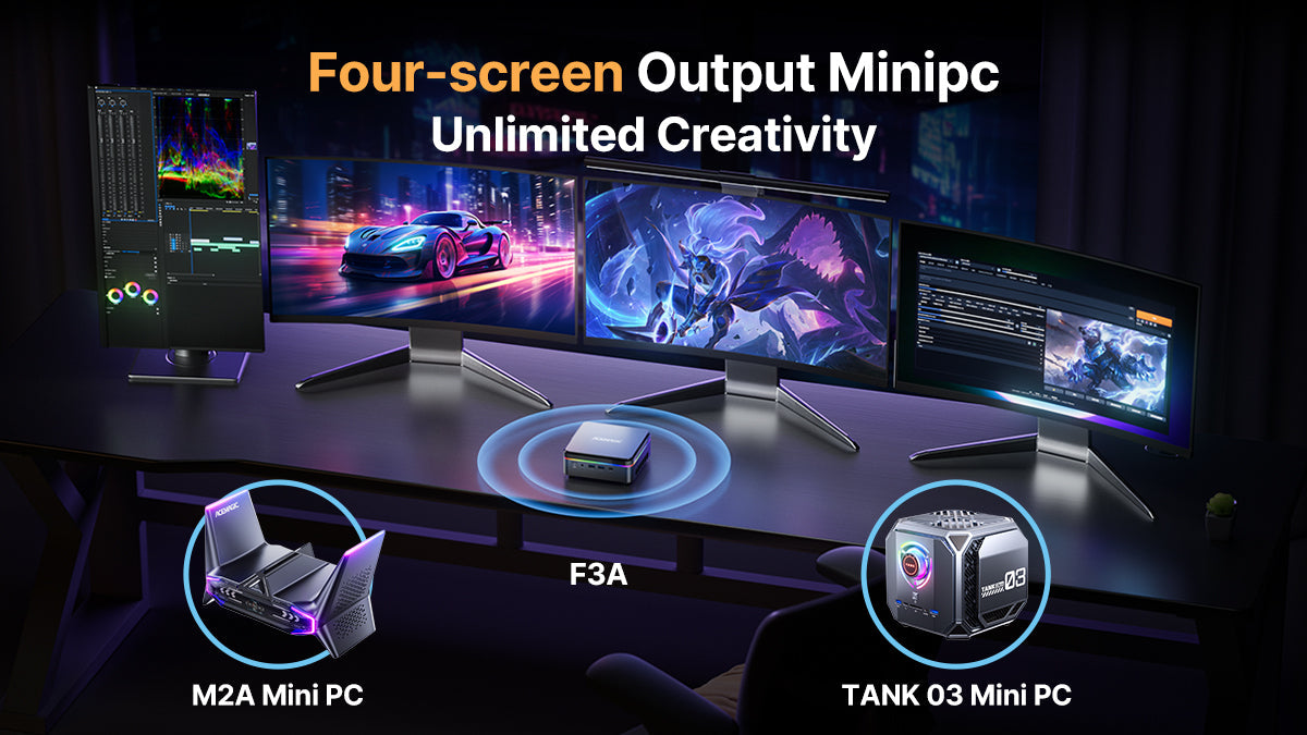 Mini Display Setup Quad-Display Mini PCs: Setup Guide & Hardware Selection Tips – ACEMAGIC