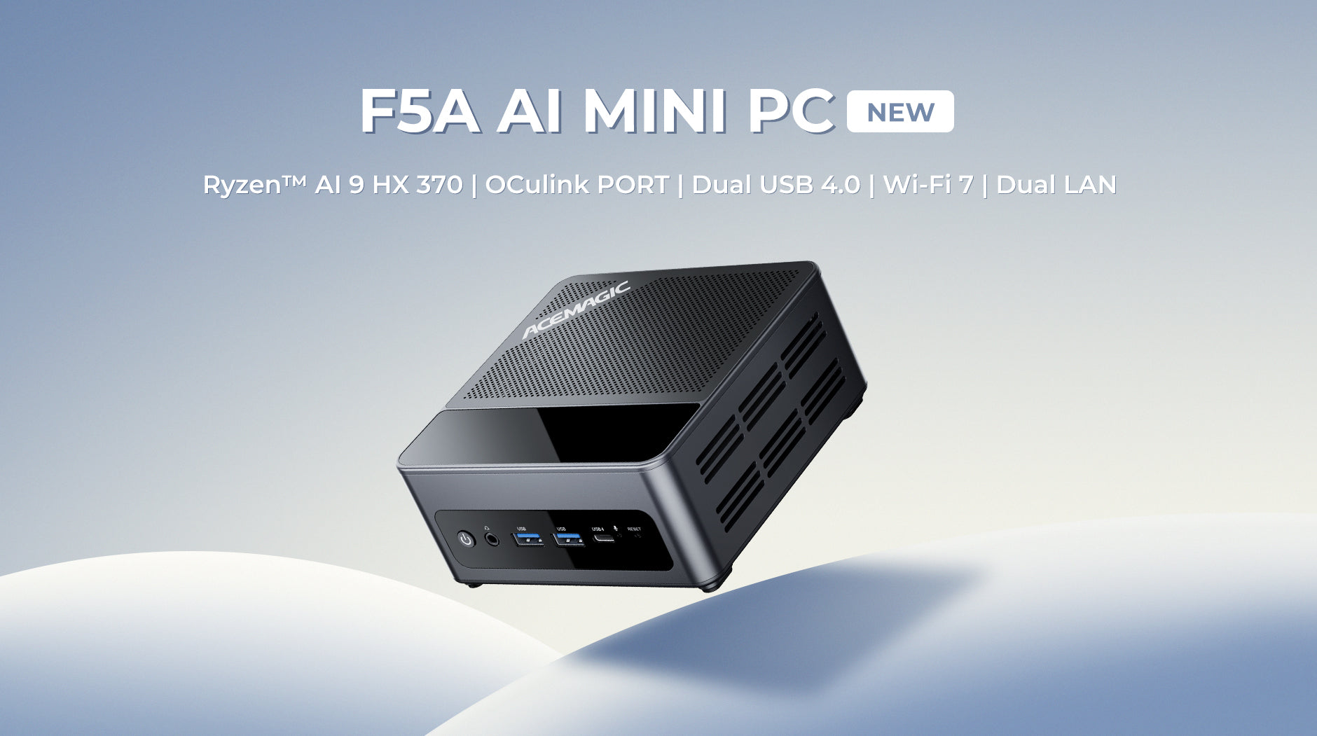 ACEMAGIC Launches F5A AI Mini PC with Ryzen AI 9 HX 370 and Wi-Fi 7