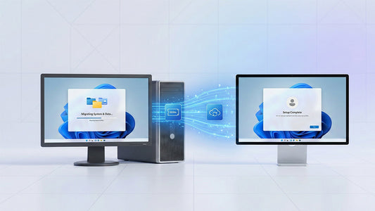 transfer Windows 11 drive to new computer