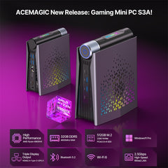 ACEMAGIC S3A Mini PC (AMR5 Mini PC New Upgrade)