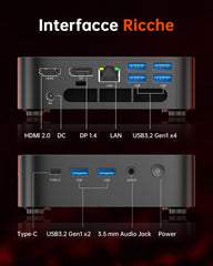 ACEMAGIC K1 AMD Ryzen Embedded R2544 Mini Desktop PC & Small