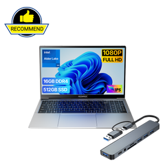Back to School Sale Bundle: AX15 Intel N150 Laptop and 8-in-1 Docking Hub