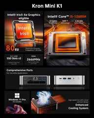 ACEMAGIC K1 Intel Core i5-12600H Mini PC