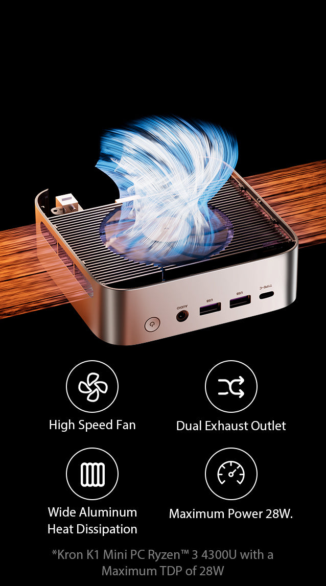 ACEMAGIC K1 AMD Ryzen™3 4300U/3300U Mini PC