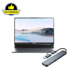 Back to School Sale Bundle:  ‎RX16 AMD Ryzen 7 7735HS Laptop and 8-in-1 Docking Hub