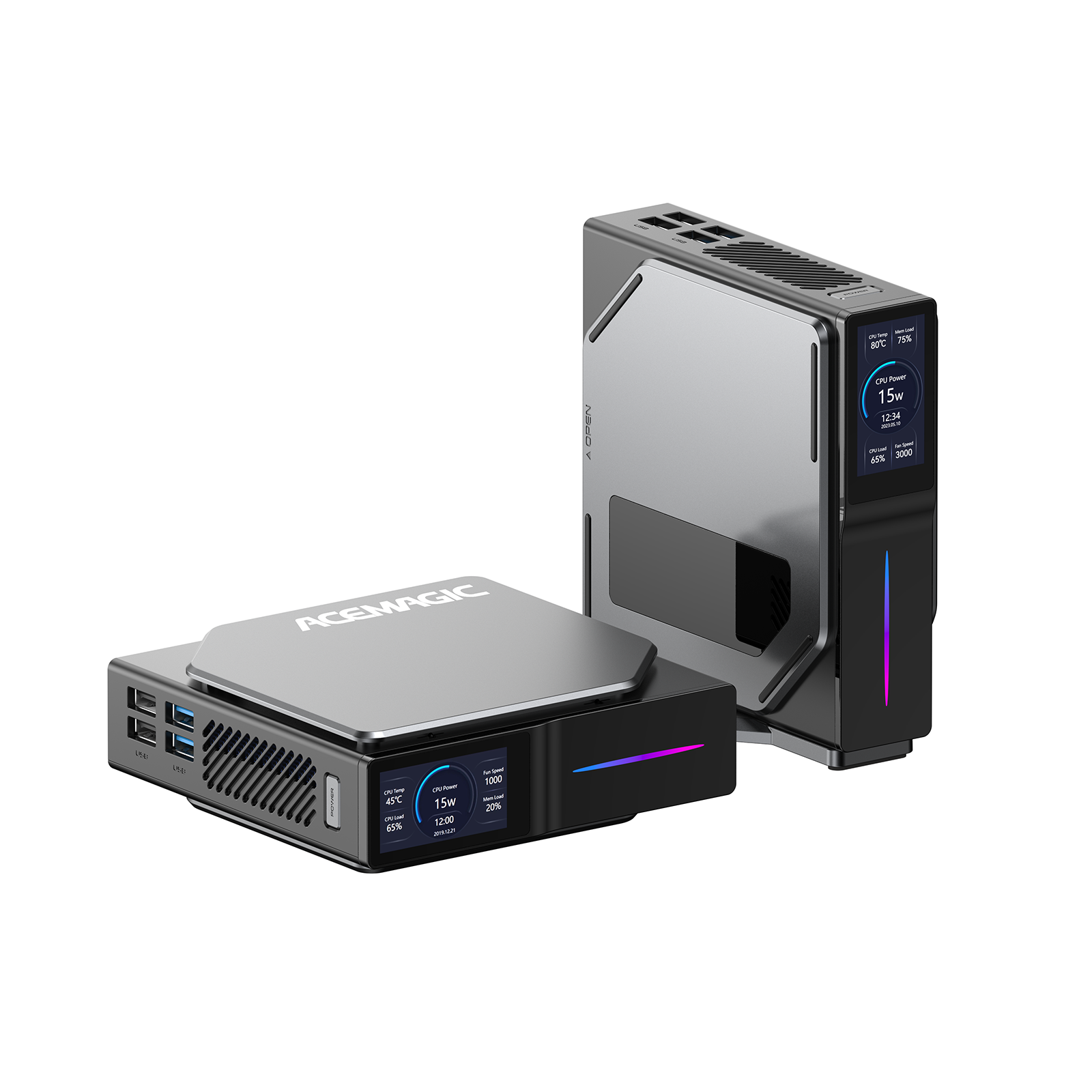 Mini PC ACEMAGICIAN V1, Intel Alder Lake N97 (fino A 3.6 GHz), 8GB DDR4, 256GB M.2 SSD, Wi-Fi 5, 4K, Windows 11 Pro, Per Casa E Ufficio