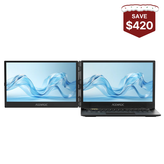 ACEMAGIC X1 360° Horizontal Dual-Screen Laptop