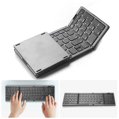 Portable Wireless Bluetooth Three-Section Folding Keyboard