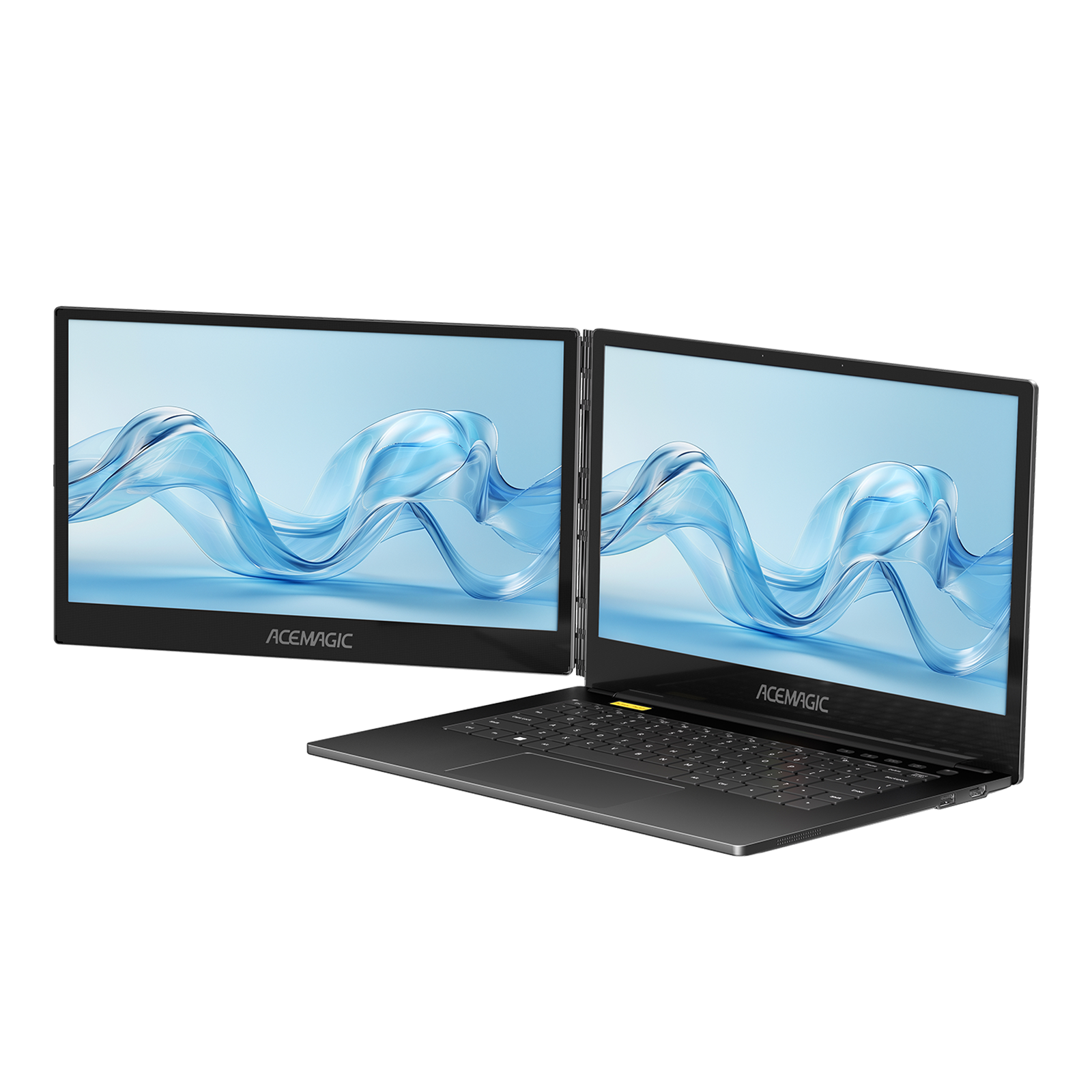 ACEMAGIC X1 360° Horizontal Dual-Screen Laptop with Intel Core i7-1255U